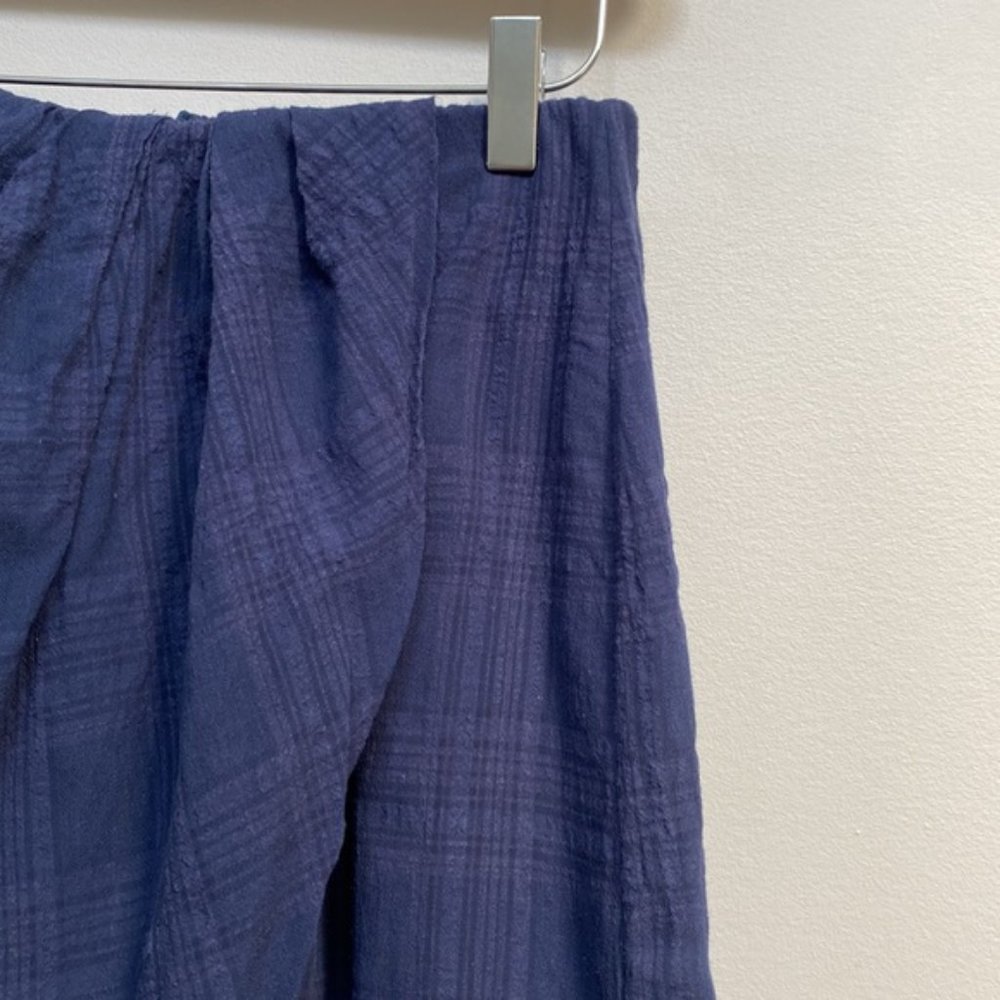 Aritzia Wilfred Navy Pursuit Faux Wrap Mini Skirt Size S - Picture 5 of 9